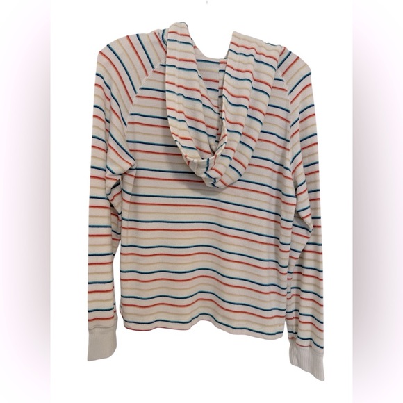LNA Womens Brushed Carly Hoodie Multi Rainbow Stripe Size Medium - Picture 4 of 7